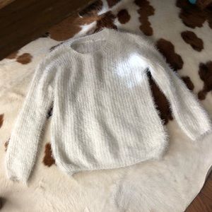 Ivory fuzzy sweater